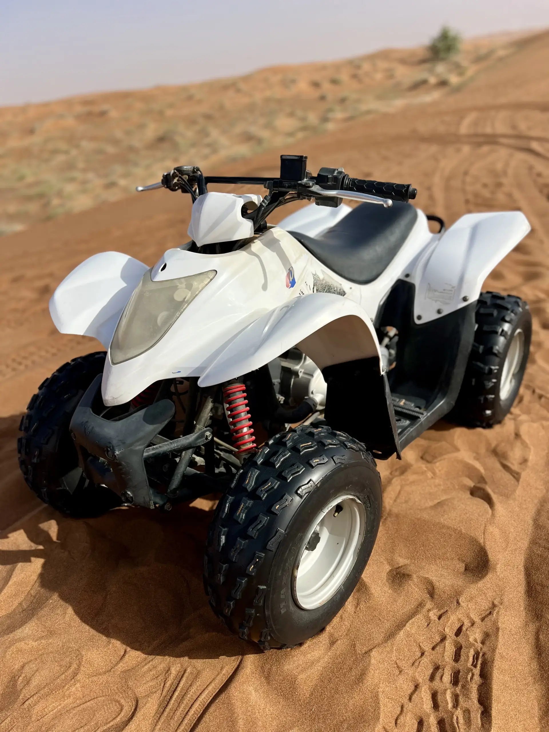 Dune buggy racing on sand track